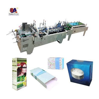 Inspeção de saída por vídeo fornecida Mini Box Folder Gluer Machine for Small Box Folding
