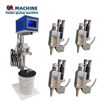 Máquina de colagem de papel 3A-CQ-4 acionada pneumaticamente com sistema de rolos de cola fria