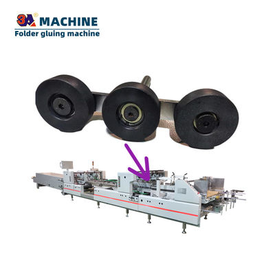 Máquina de colagem automática para dobrar e colar peças sobressalentes de caixas