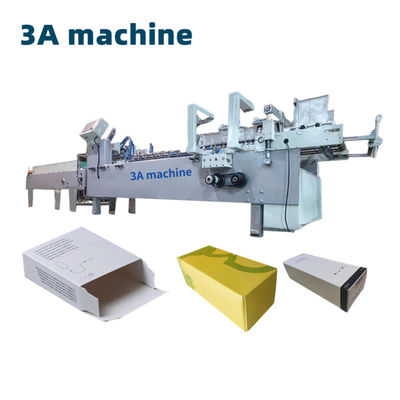 4.5KW Gluer automático de pasta de cartão ondulado para solução de embalagem de caixa de batatas fritas