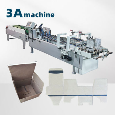 Mini Máquina de colagem de pastas controlada por PLC para soluções de dobragem e colagem de caixas pequenas