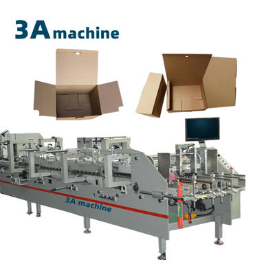 Caixa expandida Mini Fast Food Caixa Máquina de termoformagem Caixa dobrável Gluer CQT 900YG-2