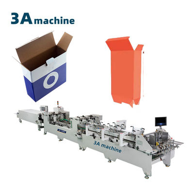 Máquina de colagem de pasta de caixa de envio corrugada de fundo de dupla fechadura com tamanho máximo de 105 cm