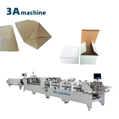 Máquinas de processamento de papel Máquina de colagem dobrada de duplo fecho para caixas onduladas