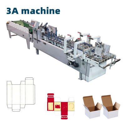 Máquina de dobragem e colagem de caixa de cola lateral altamente automatizada CQT-650 para produção rápida