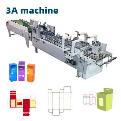 Máquina de colagem automática de pasta ZH 800 Caixa de colagem lateral acionada elétrica Caixa de linha reta