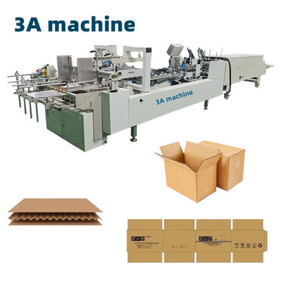 CQT-800WK-1 controlada por PLC Máquina de colagem de pasta de caixa de papel ondulado para embalagens de caixa