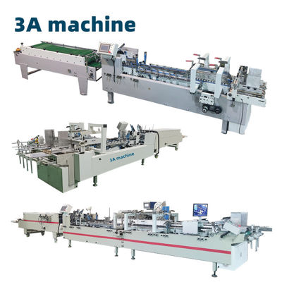 Máquina de colagem automática de pasta controlada por PLC para colagem lateral