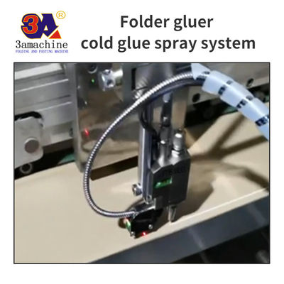 45cm*45cm*135cm High Speed Paperboard Gluer com sistema automático de cola fria de quatro armas