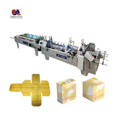 Inspeção de saída por vídeo fornecida Mini Box Folder Gluer Machine for Small Box Folding