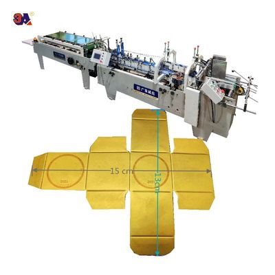 Inspeção de saída por vídeo fornecida Mini Box Folder Gluer Machine for Small Box Folding