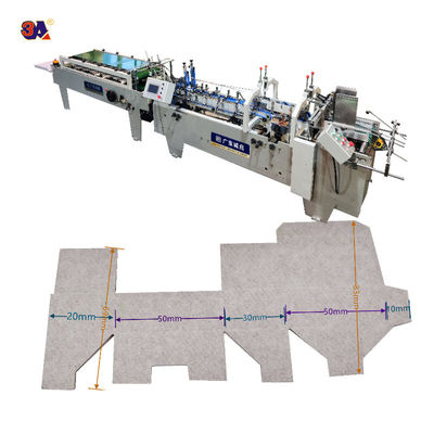 Inspeção de saída por vídeo fornecida Mini Box Folder Gluer Machine for Small Box Folding