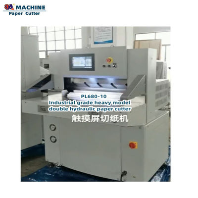 PL68-10 Máquina computadorizada de corte de papel pesado para corte preciso e rápido