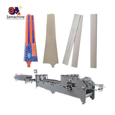 Máquina de colagem de pastas semiautomática com funções de colagem e dobragem computadorizadas
