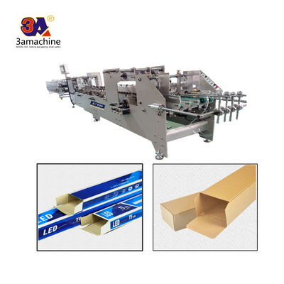 Máquina de colagem de pastas semiautomática com funções de colagem e dobragem computadorizadas
