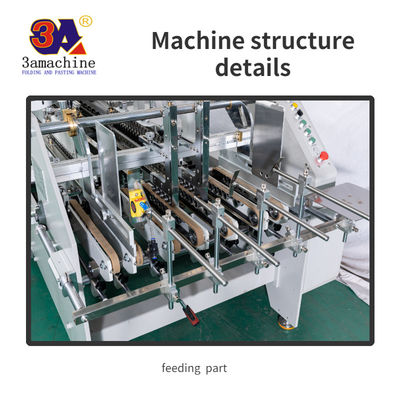 Máquina de colagem de pastas semiautomática com funções de colagem e dobragem computadorizadas