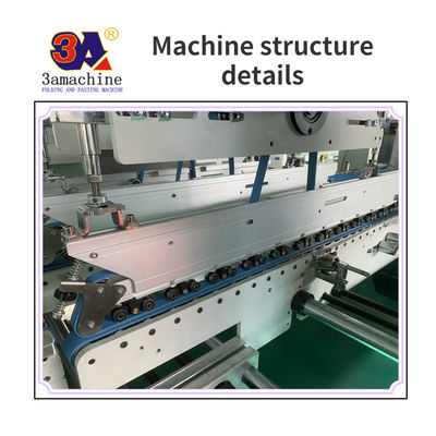 Máquina de colagem de pasta de cartão 3A controlada por PLC para produção automática de caixas