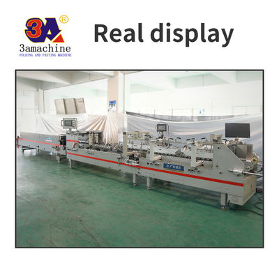 Máquina de colagem de pastas com 750 mm de tamanho máximo da caixa expandida e 0-250 m/min de capacidade
