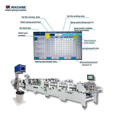 Advanced 3ACQ-2 Spray Cold Glue Systems Cold Gluing Machine Folder Gluer para corrugados