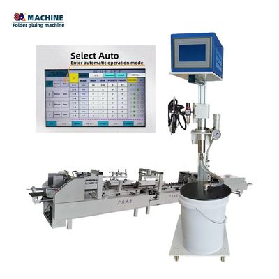 6 canais 1 arma automática mini caixa dobrável máquina de colagem com pressão de entrada 2-8Bar