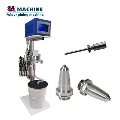6 canais 1 arma automática mini caixa dobrável máquina de colagem com pressão de entrada 2-8Bar