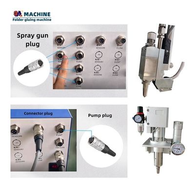 Máquina de fabricação de envelopes 3ACQ3 6 canais 3 armas Máquina de colagem de pasta de fusão a quente