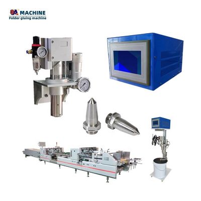 Injetor de arma fria 3ACQ4 Máquina de caixas dobráveis Máquina automática de coleção de cola 10 * 10 * 10CM