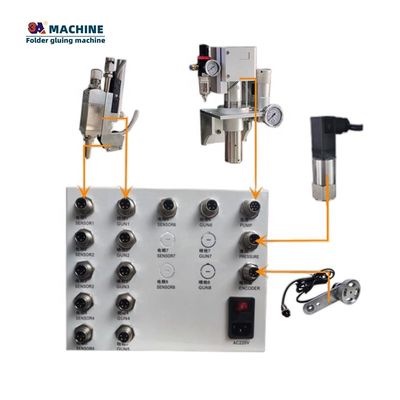 220v pistola de cola fria para máquina de cola automática de pasta usada na fabricação de caixas de cartão onduladas