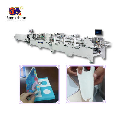 Alimentação automática contínua de papel Caixa de dobragem cola Cartão de papel Folder Máquina de colagem Chegadas