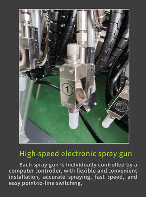 6 Canais 4 Pistolas Automática de pulverização de cola a frio para equipamentos de produção de caixas onduladas
