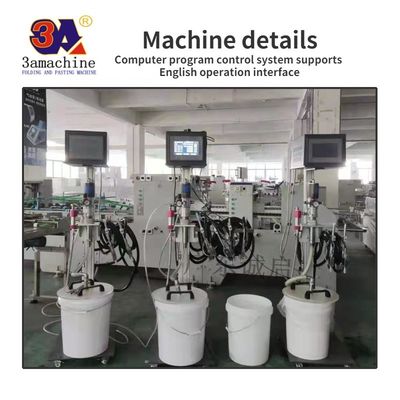 Sistema de aplicação de cola química a frio para máquina de colagem de papel fácil de operar
