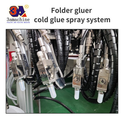 Sistema profissional de aplicação de cola a frio para fabricação de placas onduladas