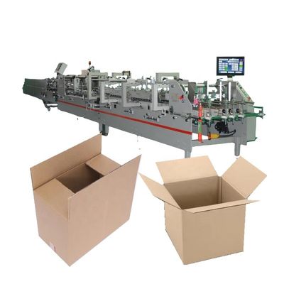 Máquina de colagem automática de pasta de caixa de cartão para caixas onduladas estável e durável