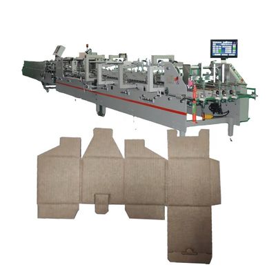 Máquina de colagem automática de pasta de caixa de cartão para caixas onduladas estável e durável