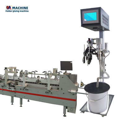 6 Channel 4 Cold Glue Guns Perfume Box Making Machine com configurações opcionais