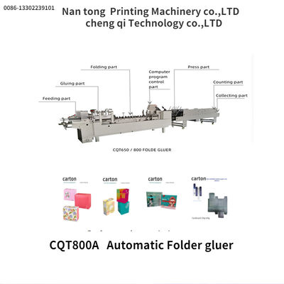 CQT/800A Máquina automática de fazer caixas de colagem de pasta 1600 KG Grade automático automático