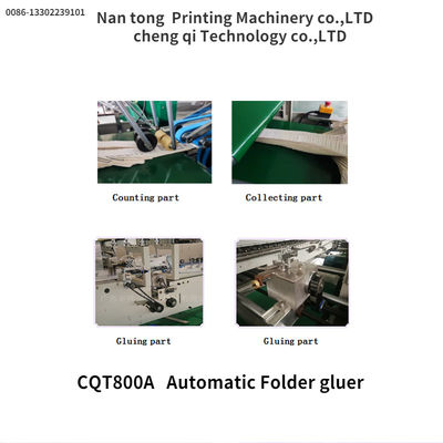 CQT/800A Máquina automática de fazer caixas de colagem de pasta 1600 KG Grade automático automático