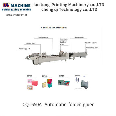 CQT650A precisão Inspeção de vídeo Folder partes de cola para colagem de papel máquina