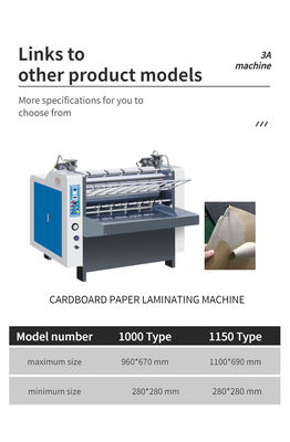 380V CQT 1000 laminador automático de flauta de papelão de piso plano para 150g 150g 500g 500g