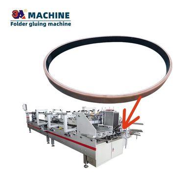 Cinturão de alimentação de colagem de pasta de caixa pequena para máquina de colagem automática de caixa dobrável