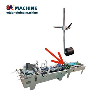 Máquina de colagem de caixas a motor elétrico Roda para cartera de caixas de prensagem Gluer Cintura dobrável