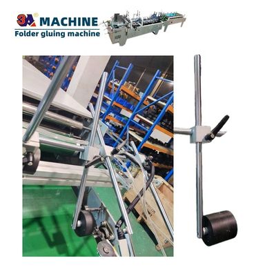 Máquina de colagem de caixas a motor elétrico Roda para cartera de caixas de prensagem Gluer Cintura dobrável