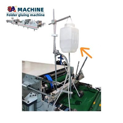 Gluer de pasta de caixa de caldeira de plástico para colagem de caixa na máquina de colagem automática de caixa dobrável