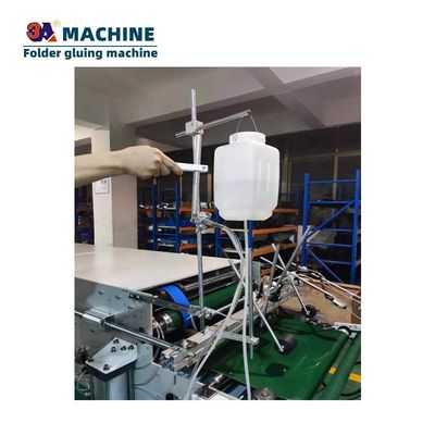 Gluer de pasta de caixa de caldeira de plástico para colagem de caixa na máquina de colagem automática de caixa dobrável