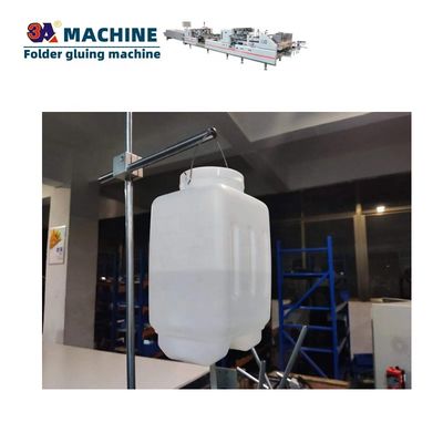Gluer de pasta de caixa de caldeira de plástico para colagem de caixa na máquina de colagem automática de caixa dobrável