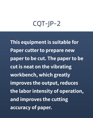 CQT-JP-2 Máquina de corrida de papel de vibração pneumática para máquina de corte de papel 600 kg