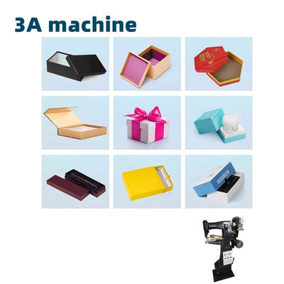 CQT-TJ Manual Caixa de papel rígido Corner Tape Paste Machine Folder Gluer