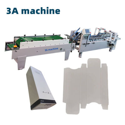 3A Máquina de colagem de pasta de baixo de bloqueio automático PLC para fabricação de pasta de apresentação