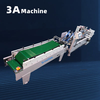 3A Máquina de colagem de pasta de baixo de bloqueio automático PLC para fabricação de pasta de apresentação