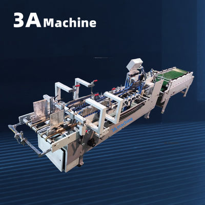3A Máquina de colagem de pasta de baixo de bloqueio automático PLC para fabricação de pasta de apresentação